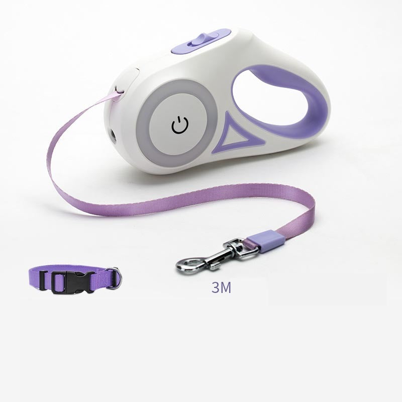 BrightPaws Retractable Leash with Light