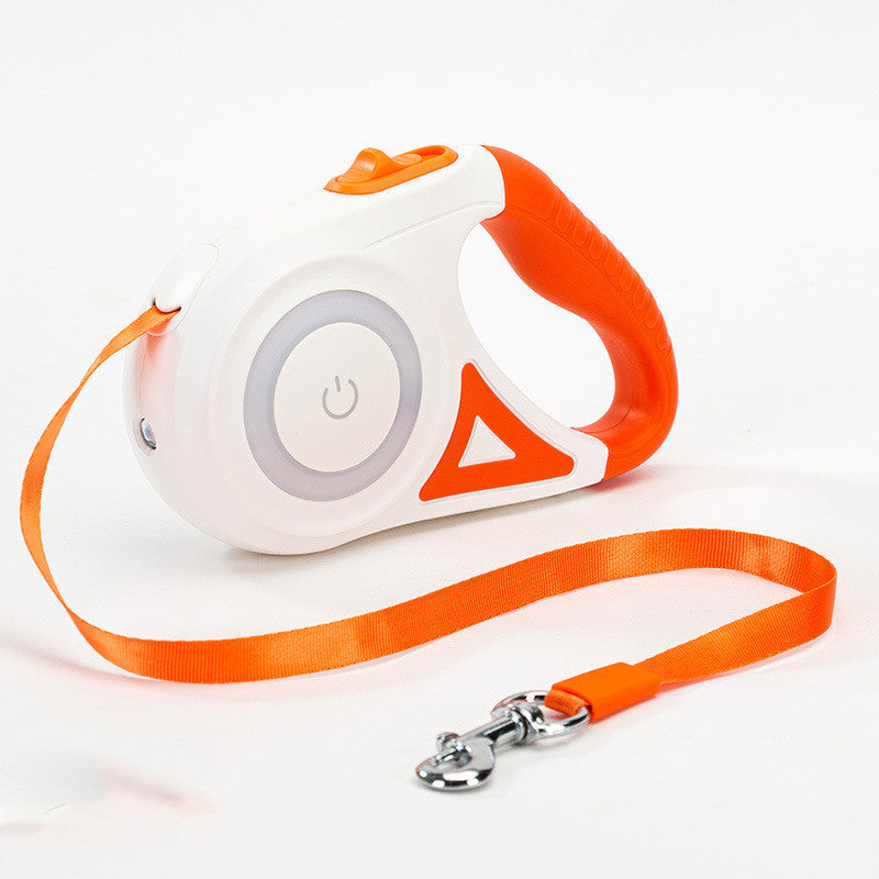 BrightPaws Retractable Leash with Light