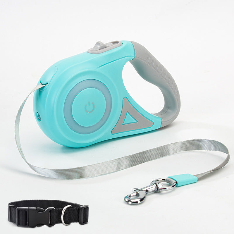 BrightPaws Retractable Leash with Light
