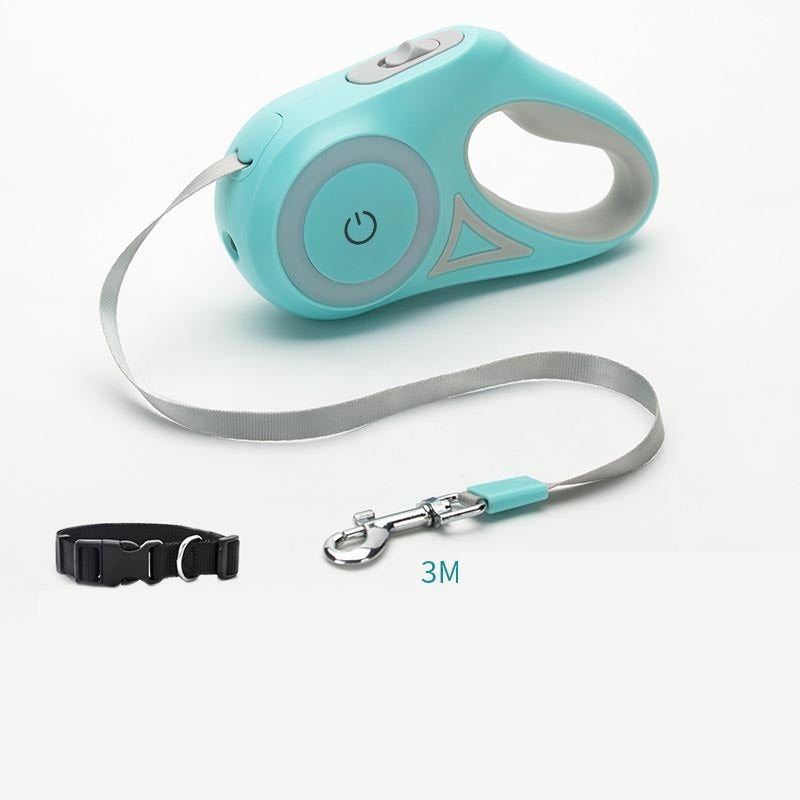 BrightPaws Retractable Leash with Light