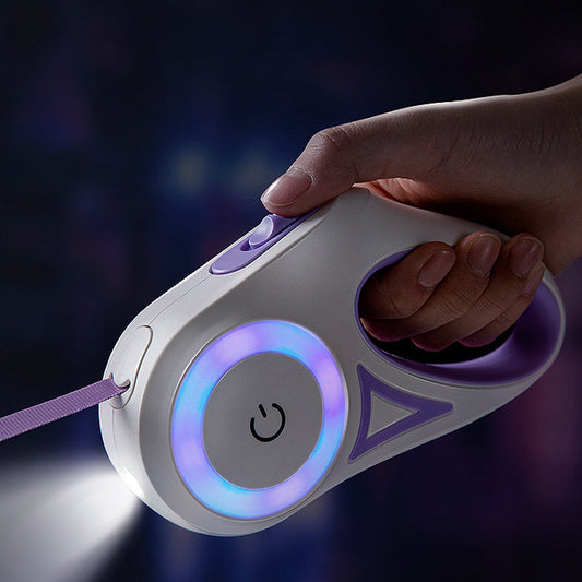 BrightPaws Retractable Leash with Light