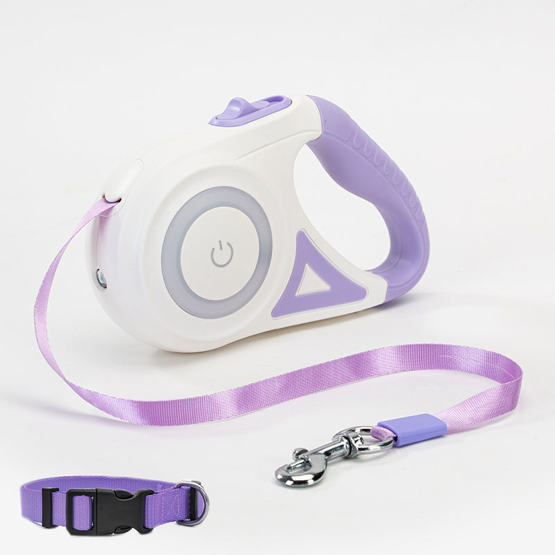 BrightPaws Retractable Leash with Light