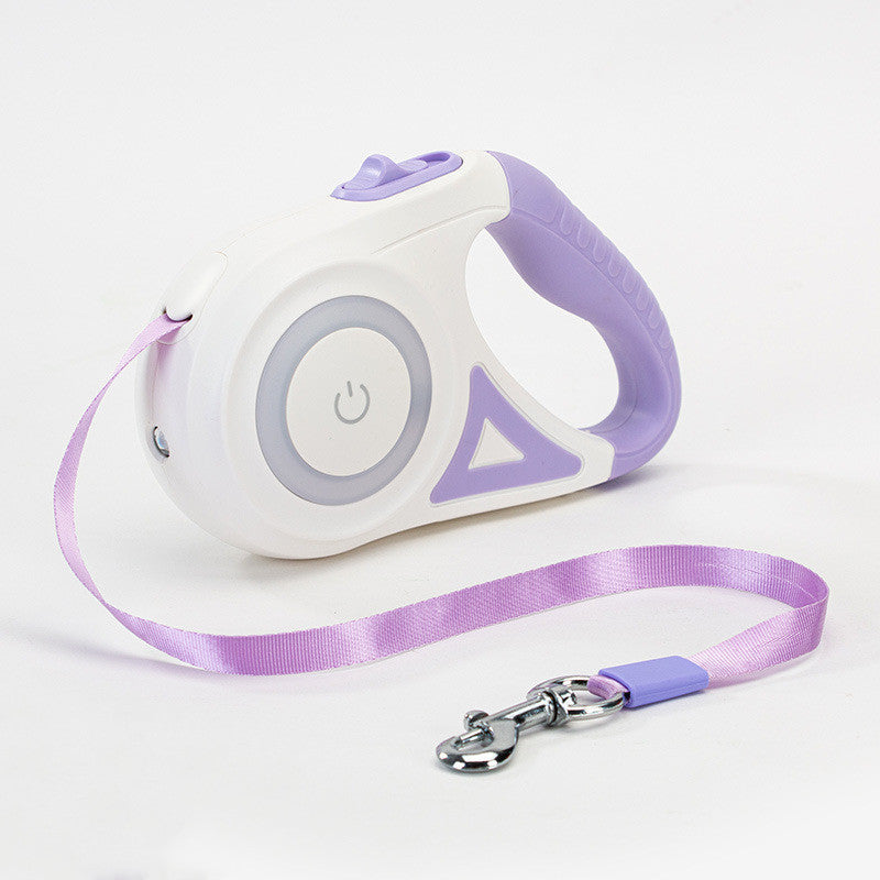 BrightPaws Retractable Leash with Light