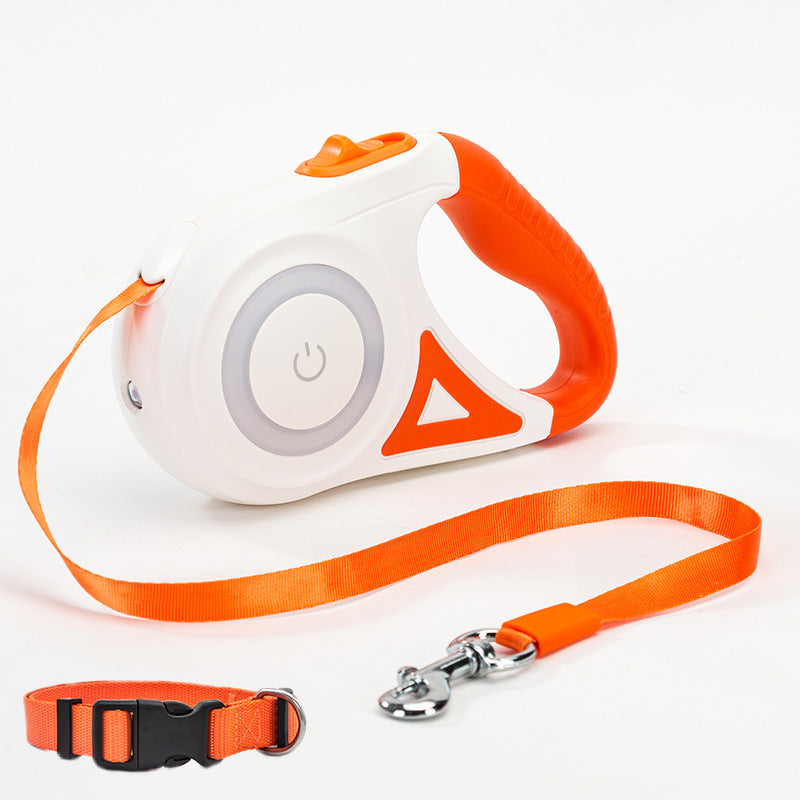 BrightPaws Retractable Leash with Light
